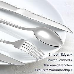 Eisinly 20-Piece Silverware Set Service for 4, Food