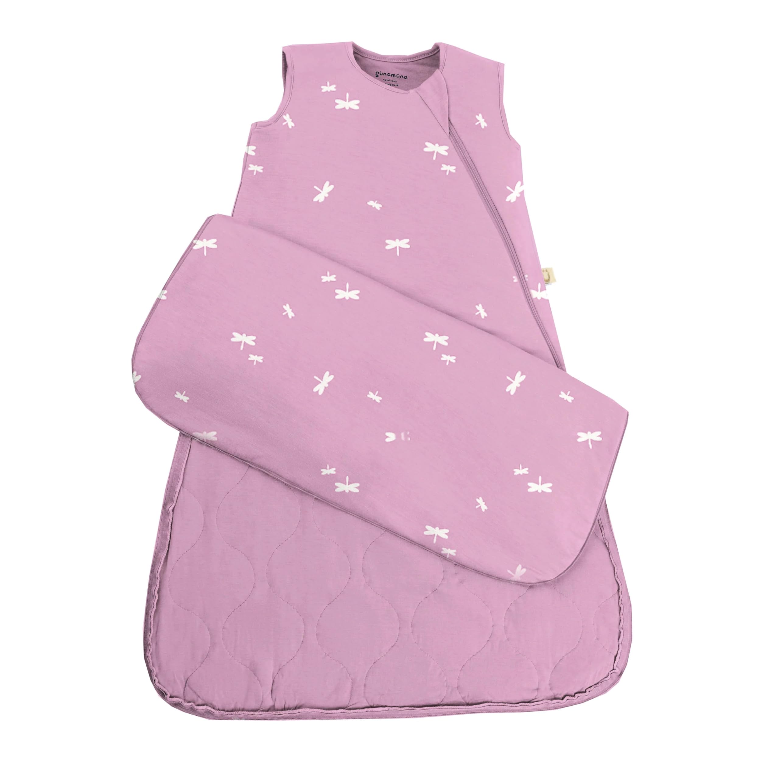 Photo 1 of GUNAMUNA Unisex Baby Wearable Blanket, Sleep Sack Sleeping Bag for Infants Toddlers, Easy Changing Diaper Zipper, 0.5 TOG, Firefly, 9-18 Months