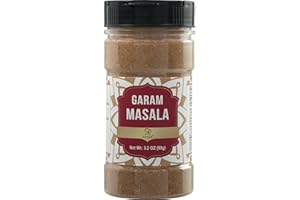 Soeos Garam Masala, 3.2 oz (90g), Garam Masala Spice Powder, All Natural, Vegan, No Colors, Kosher, Indian 8-Spice Blend, Masala Seasoning