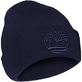 Timberland Men’s Tonal 3D Embroidery Beanie - Soft Knit Winter Hat, Raised Logo, Warm Stretch Fit for Cold Weather Wear