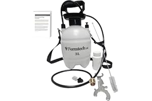 Deluxe Draft Beer Keg Line Cleaning kit with 4oz Beer Line Cleaner No rinse - Hand Pump Pressurized - Easy Safe to Use Keg Cl