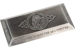 THE BROKEN TOKEN Large Dwarven Bar - Silver, Fantasy Coins Novelty and Prop Coins