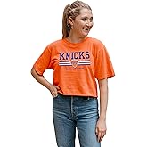 Blue 84 NBA Womens NBA Officially Licensed Women's Crop Top T-Shirt Ringspun Alternate Color