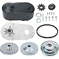BLACKHORSE-RACING 1" Go Kart Torque Converter CVT Comet Clutch Go Kart Clutch Replaces Comet 219554A 203814A TAV2 30-75 Yerf Dog Manco Mini Bike 10T #40/41 Chain