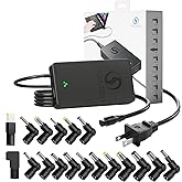 Stroudtech 90W Universal Laptop Charger 15-20V Ultra-Slim Voltage Automatic Adjust to Power Adapter for Asus Zenbook, HP Pavi