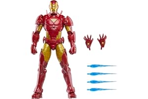 Marvel Legends Series Iron Man (Model 20), Iron Man Comics Collectible 6-Inch Action Figure, Retro-Inspired Blister Card