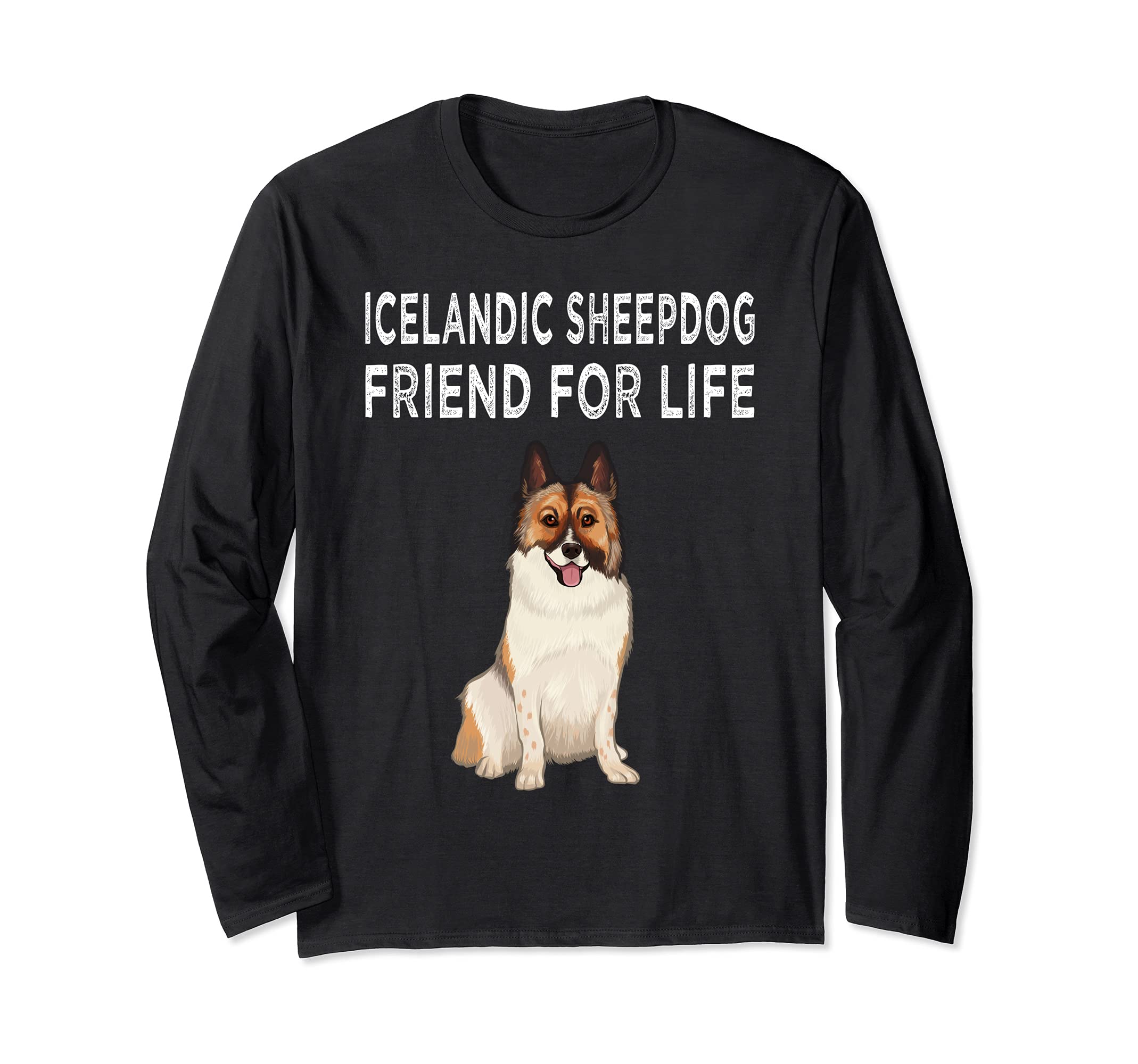 Icelandic Sheepdog Friend For Life Dog Friendship Long Sleeve T-Shirt