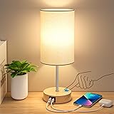 AKASUKI Table Lamp for Bedroom, 3 Way Dimmable