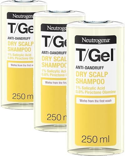 Neutrogena T/Gel Anti-Dandruff Shampoo Dry Hair Jasmine 250 ml Pack of 3