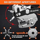 Preciva Leather Hole Puncher Revolving Belt Punching Tool 6 Heads 2.0–4.5mm view 4