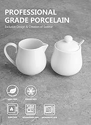 Sweese 12 Ounce Porcelain Sugar and Creamer