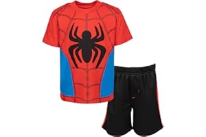 Marvel Avengers Hulk Captain America Black Panther Graphic T-Shirt and Shorts Outfit Set Toddler to Big Kid