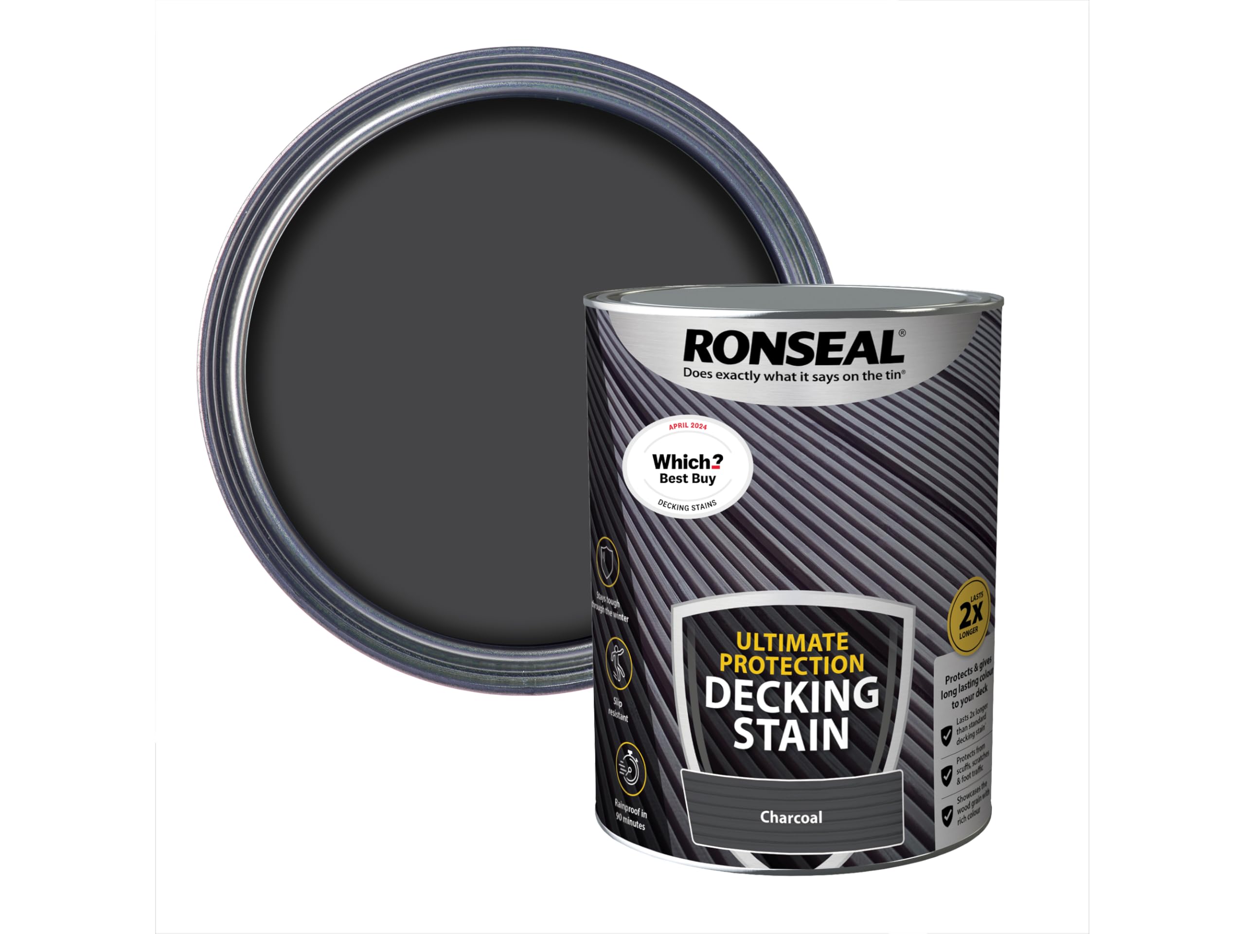 Ronseal Ultimate Protection Decking Stain Charcoal 5L
