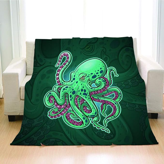 BEIVIVI Octopus Soft Blankets, Weighted Blanket, Octopus