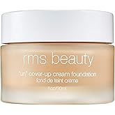 rms beauty UnCoverup Cream Foundation Hydrating Buildable Medium to Full Coverage with Natural Glow for All Skin Types, Clean Beauty, 18ml