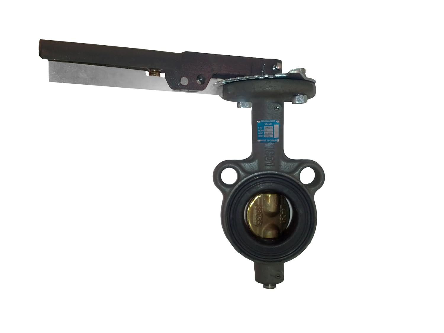 Milwaukee Valve MW224V Series Cast Iron Butterfly Valve, Wafer Style