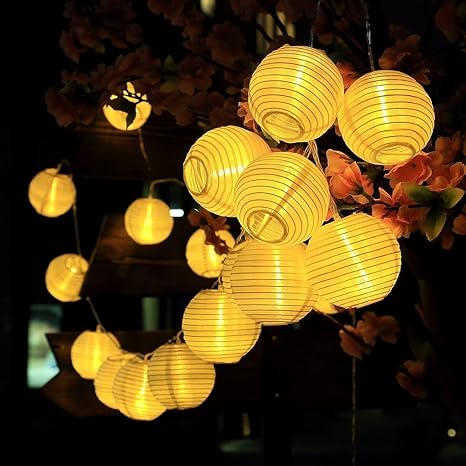 Fairy Lights Chinese Lanterns 20 Led Outdoor Battery String Lights