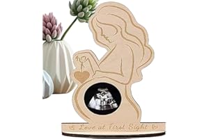 Ultrasound Picture Frame, Wooden Pregnant Woman Photo Frame Sign, Modern Ultrasound, Gender Reveal Pregnancy Announcement Kee