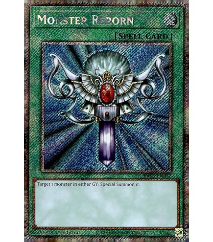Amazon.com: Yu-Gi-Oh! - Monster Reborn - TN19-EN011 - Prismatic