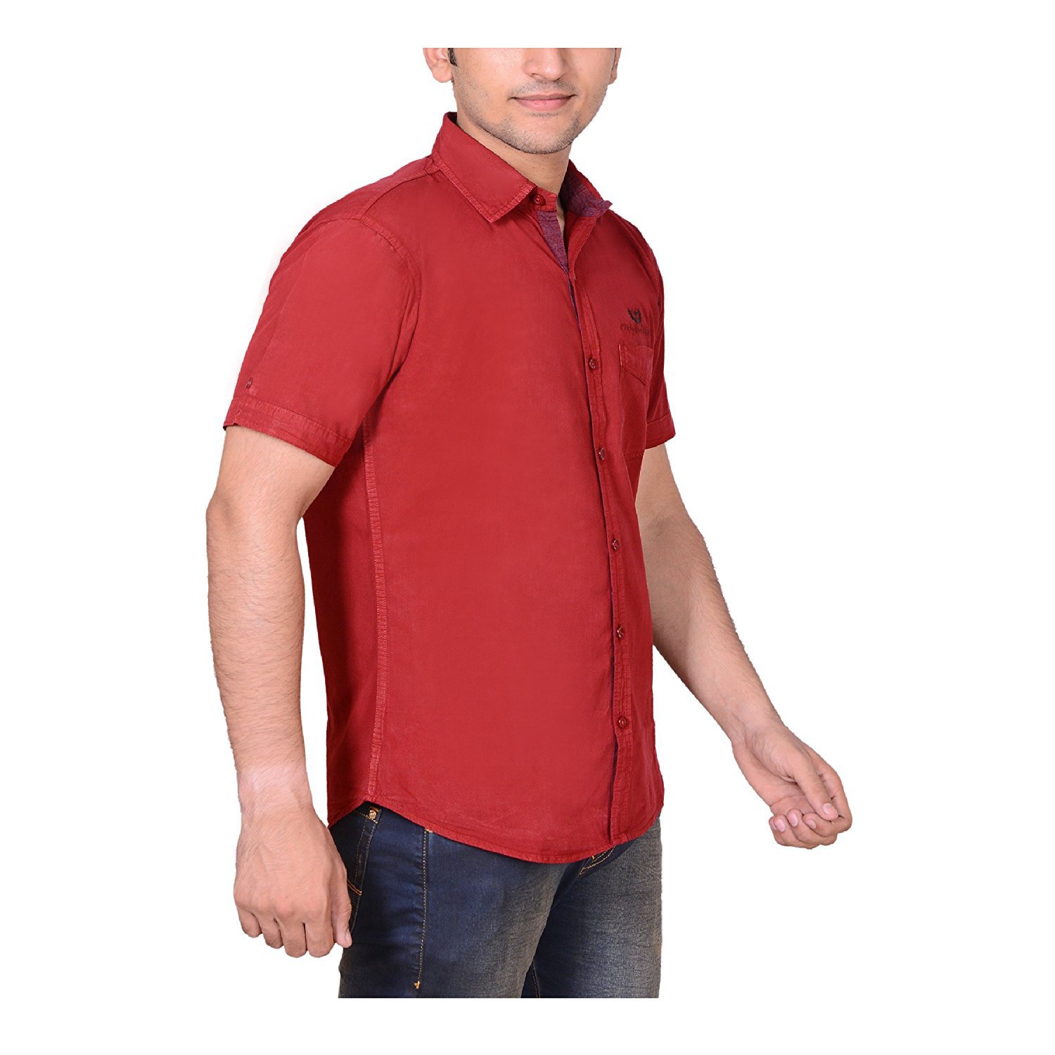 high hill men's cotton casual shirt