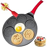 Pancake Molds for Kids - Pancake Pan for Kids - Mini Pancakes Maker Kids Pancake Pan Non-stick Pancake Griddle Grill Pan Mini