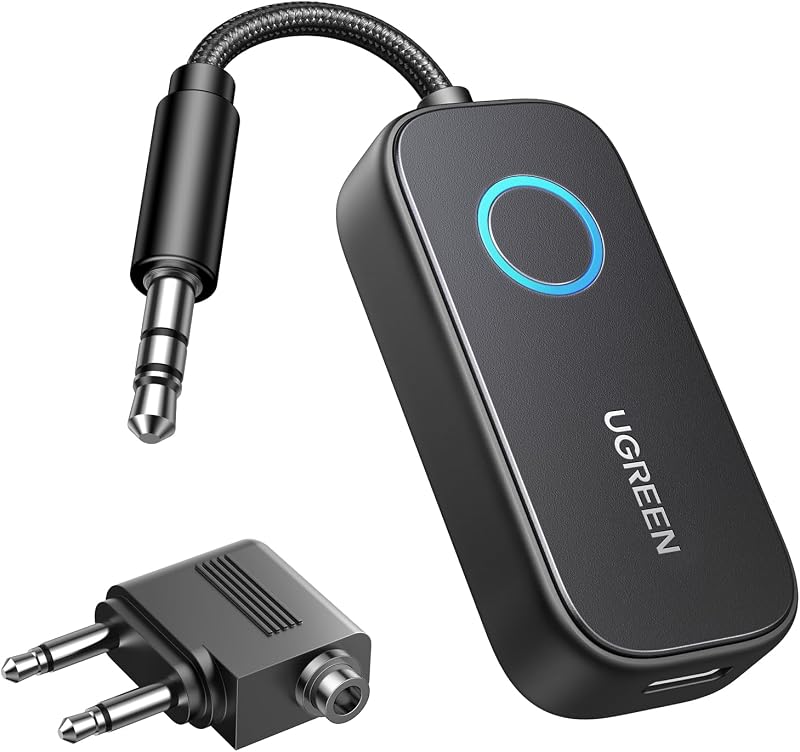 UGREEN Bluetooth 5.3 Transmitter Receiver 2-in-1 Airplane Adapter 28H