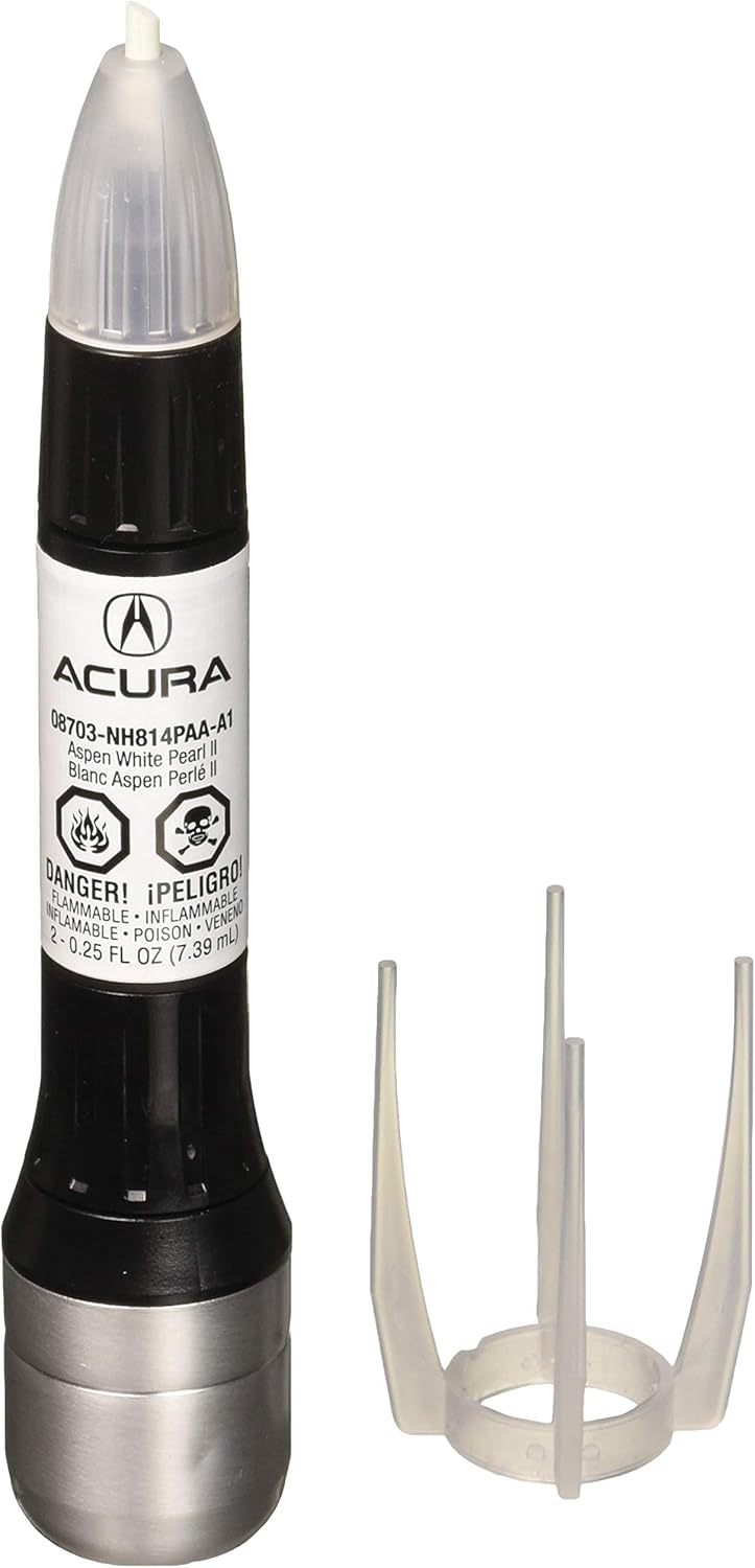 Amazon Com Genuine Acura Accessories 08703 Nh814paa A1 Aspen White Pearl Ii Touch Up Paint 0 25 Fl Oz Automotive
