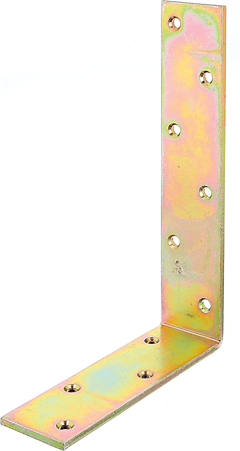 Beam-Angle Bracket Assymetrical 160 x 240 x 50 mm / 1 STK. Oberflaeche: galvanisch Gelb verzinkt, Yellow-galvanised