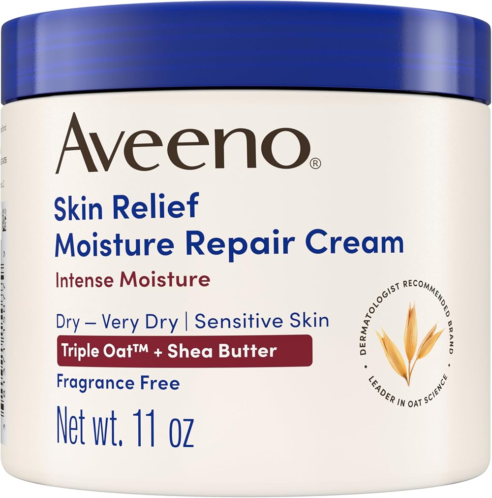 Aveeno Skin Relief Intense Moisture Repair Cream Triple Oat Ceramide Extra-Dry