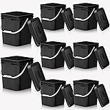 Mumufy 8 Pcs 3.5 Gallon Square Food Grade Bucket