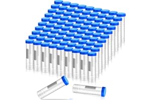 Xuhal 150 Counts 50ml Centrifuge Tubes with Screw Cap Self Standing Plastic Test Tubes with Lids Polypropylene Lab Tubes, Skirted Conical Bottom, Graduated Marks for Science Experiments Seeds Spices
