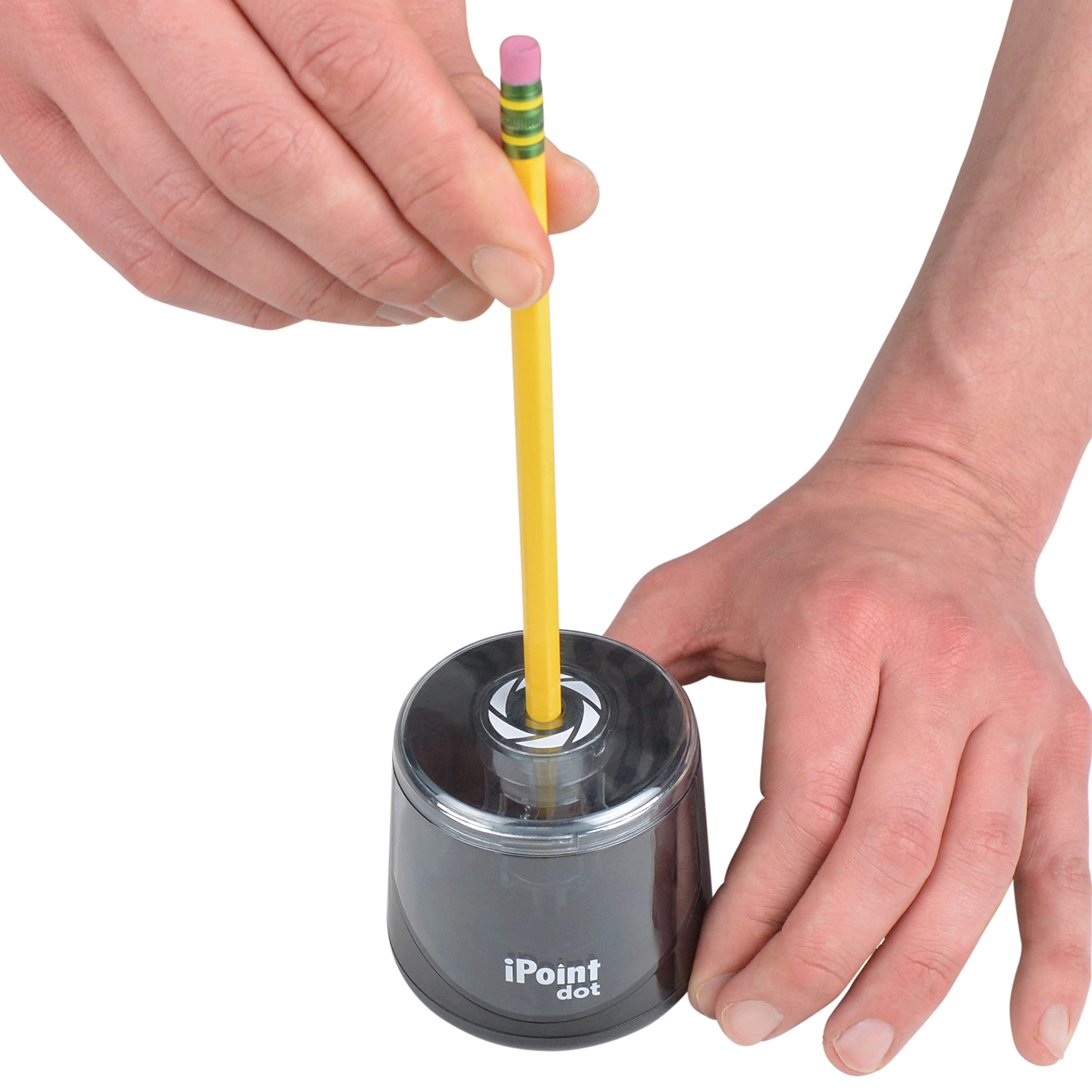 Westcott iPoint Dot Battery Pencil Sharpener, Battery Powered, 17553
