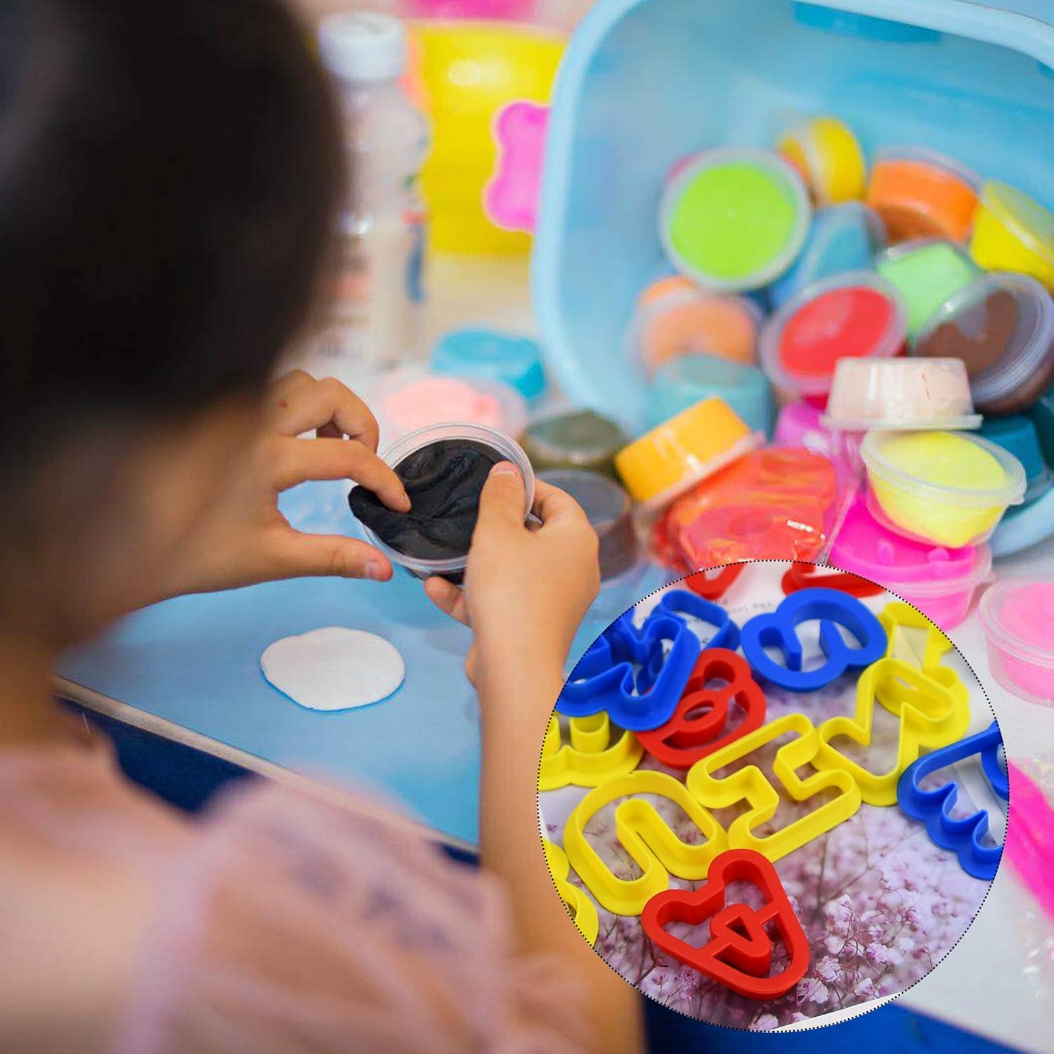 Playdough Cutter Sets for Kids 41pcs Play Dough Tools Clay Modelling