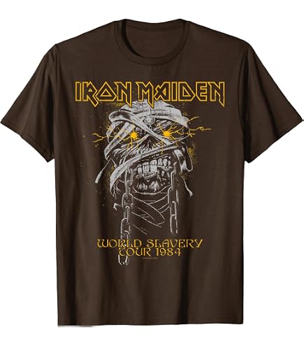 Amazon.com: Iron Maiden T Shirt Powerslave World Slavery Tour