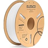 ELEGOO PLA Plus Filament 1.75mm White 1KG, PLA+ Tougher and Stronger 3D Printer Filament Pro Dimensional Accuracy +/- 0.02mm, 1kg Spool(2.2lbs) Fits for Most FDM 3D Printers