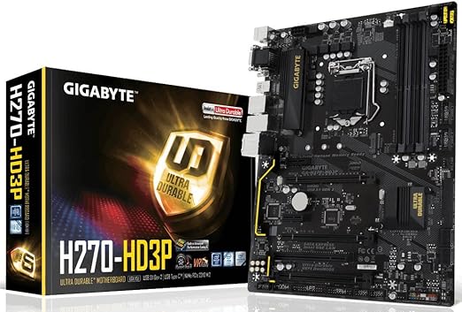 Gigabyte Ga H270 Hd3p Lga1151 Intel H270 2 Way Crossfire Hdmi Dvi D Usb3 1 Type C M 2 Atx Ddr4 Motherboard Computers Accessories Amazon Com