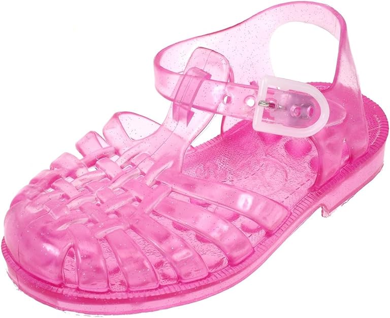 Pink Glitter Plastic Sandals Amazon.co.uk Shoes & Bags