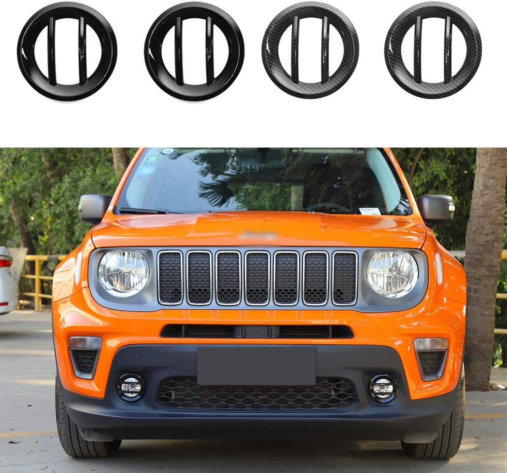 Nebelscheinwerfer Abdeckung Für Jeep Renegade 2019-2020 - ABS Kunststoff