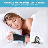 ACWOO Adjustable Wrist Strap Carpal Tunnel Splint Left Breathable Support view 7