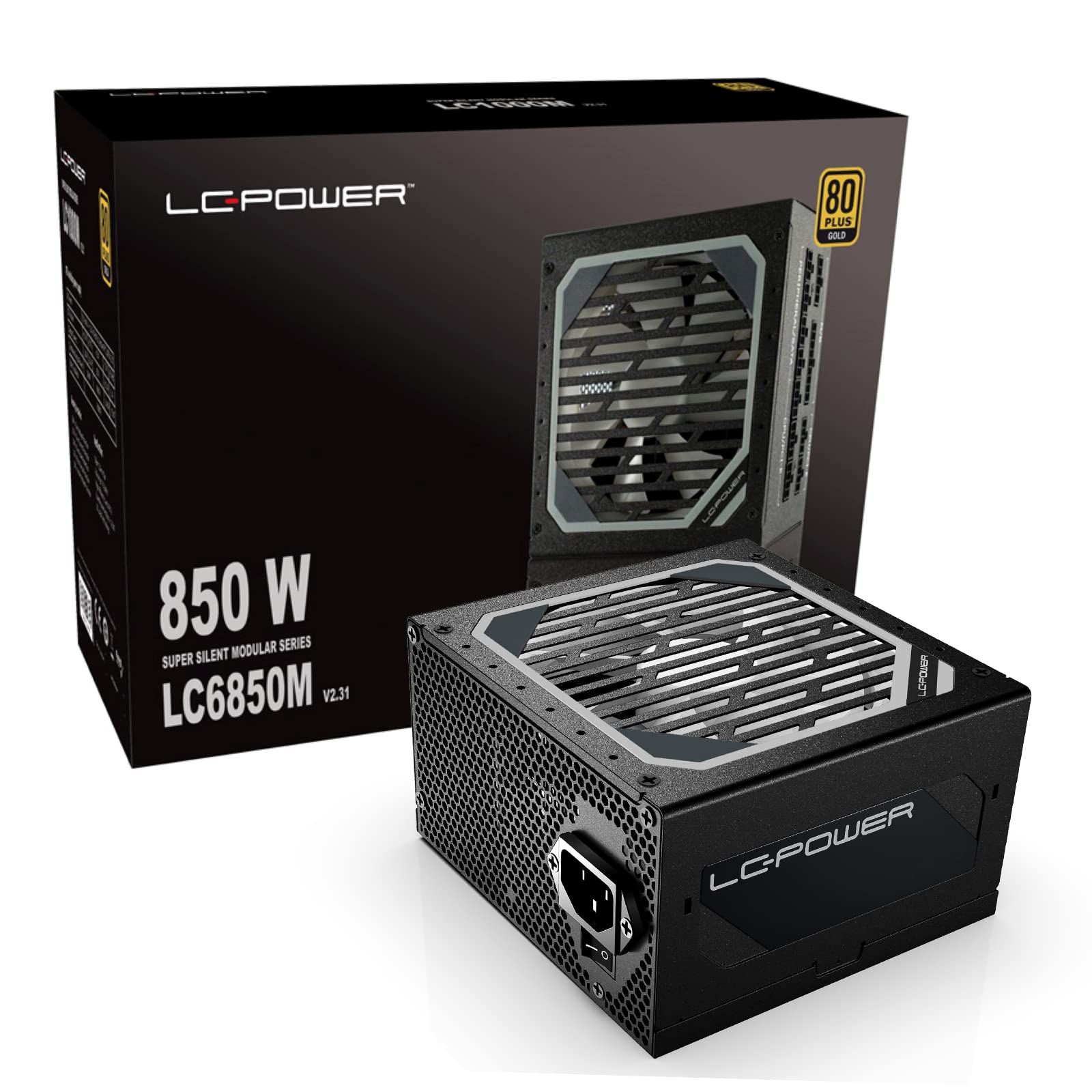 LC-POWER 850W, ATX 3.0, 80 Plus® Gold, Modular
