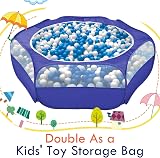 Pawaboo Small Animals Playpen Indigo Waterproof Pet Cage Tent with 3 Metal Rods view 8