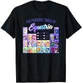 My Little Pony Group Shot Periodic Table of Equestria T-Shirt Small