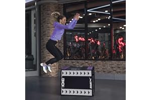 Xspec 3 in 1 Foam Plyometric Jump Box for Fitness Exercise, 30" x 24" x 20", Jump Training Fitness Workout Exercise Platform