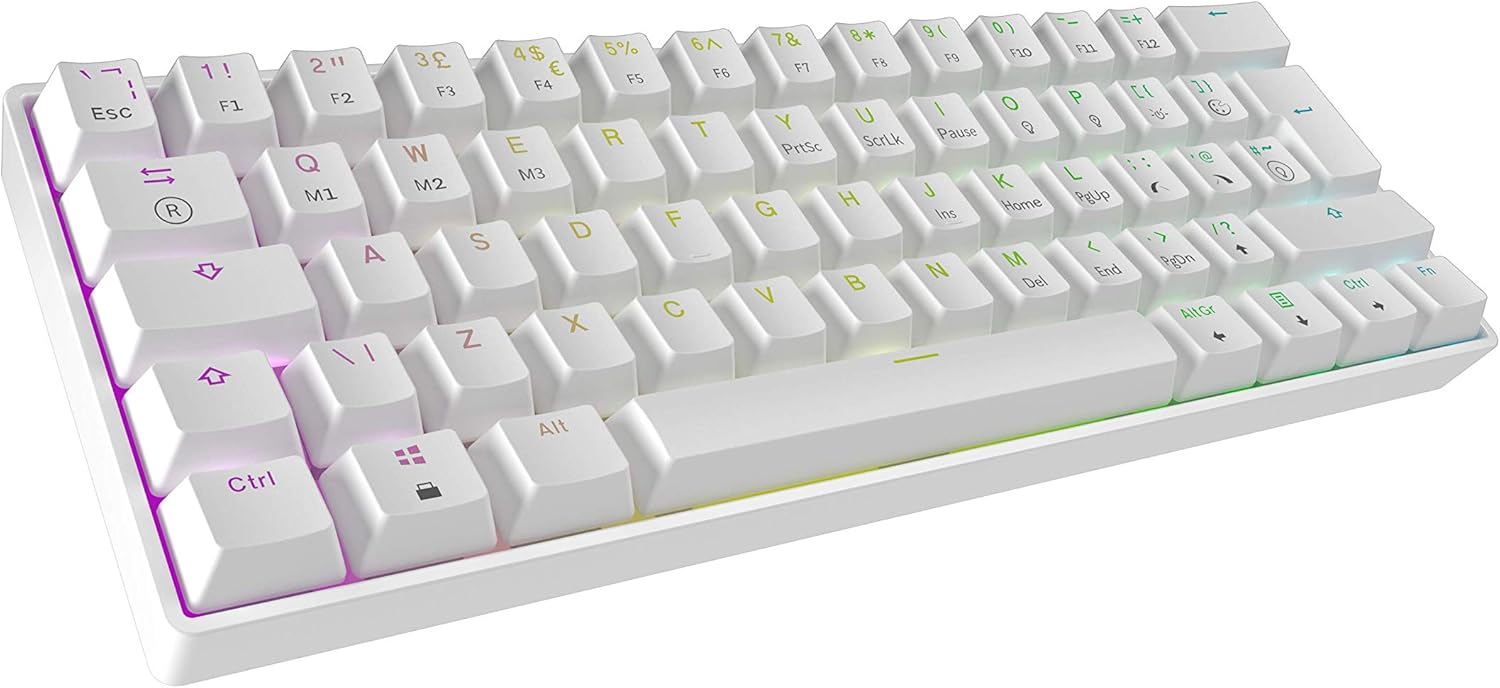 Mizar MZ60 LUNA Hot Swappable Mechanical Gaming Keyboard 62 Keys