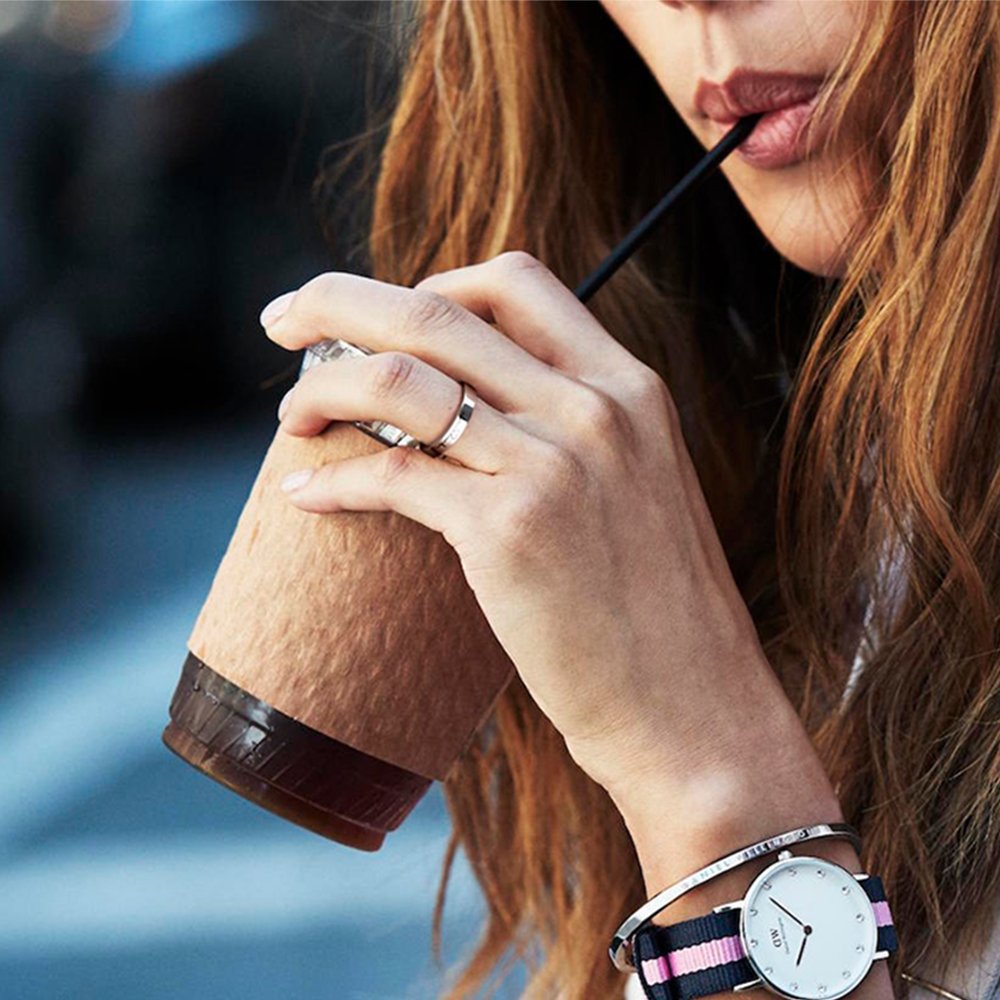 GAGAFEEL 4mm Men Women Wedding Ring Heartbeat Titanium High Polished Promise Band Rings Edge Comfort Fit (4mm, 7)