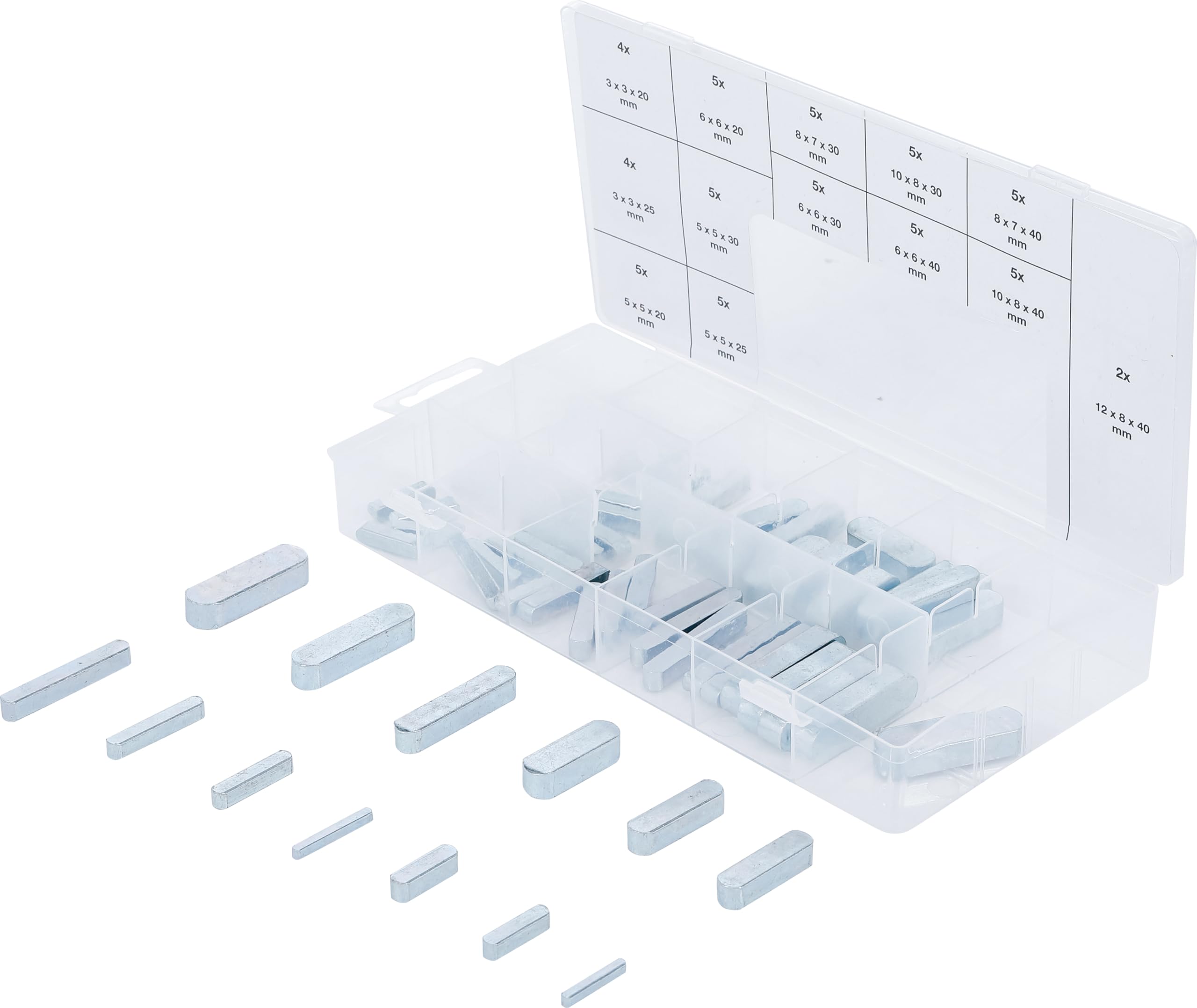 BGS 8141 | Feather Key Assortment | 60 pcs.
