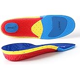 Gel Work Boot Insoles Superior Shock Absorption Anti-Fatigue & All-Day Energy and Comfort Inserts Low to Medium Arch Support Insoles for Men Women with Odor Control Blue (Men10-10.5/Women12-12.5)