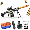 Toy Gun with Soft Bullets Shell Ejecting, Manual Foam Blasters Guns with 60 Bullets, Toy Gun Birthday Gift, Green