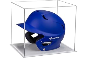 Better Display Cases Versatile Acrylic Clear Display Case - Medium Rectangle Box with White Base 12.25" x 10" x 10.5" (A012-C-WDS)