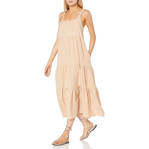 Trina Turk Womens Grasse Dress Biarritz Beige 8 at Amazon Women's